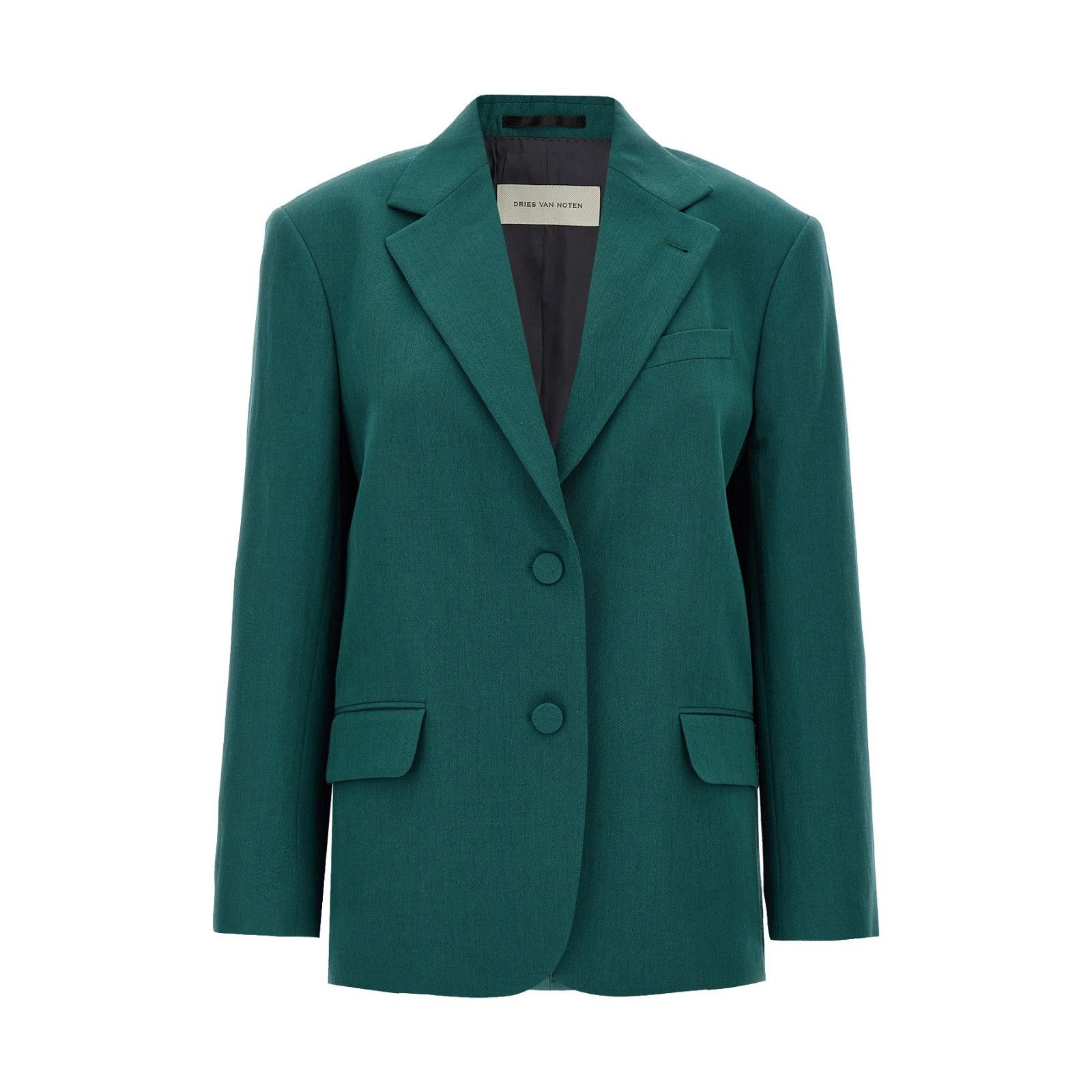 Dries Van Noten DRIES VAN NOTEN Birdy Green Wool Blazer Jacket New & Authent Size XXS / US 00 / IT 34 - 1 Thumbnail