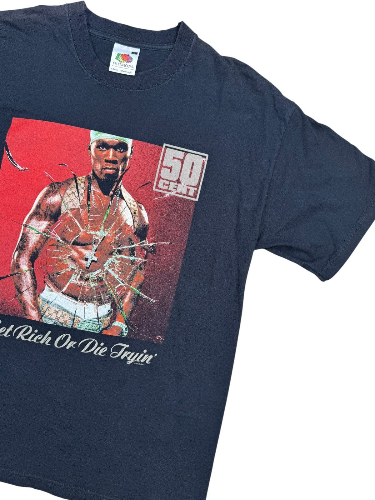50 Cent Vintage 50 Cent ‘04 Get Rich Or Die Tryin’ T-Shirt Size US L / EU 52-54 / 3 - 4 Thumbnail