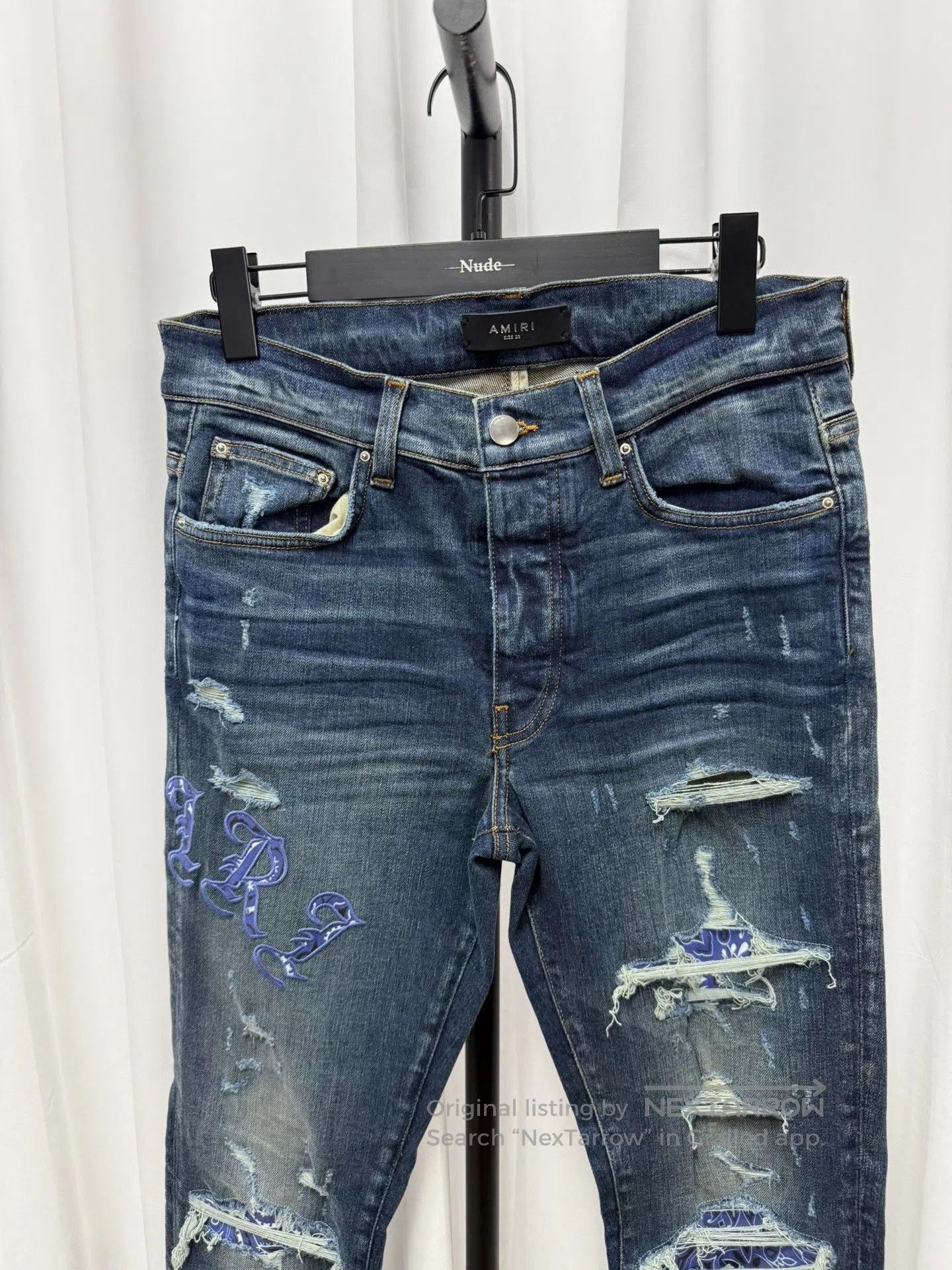 Amiri Amiri Slim Distressed Jeans 32. Size US 32 / EU 48 - 2 Thumbnail