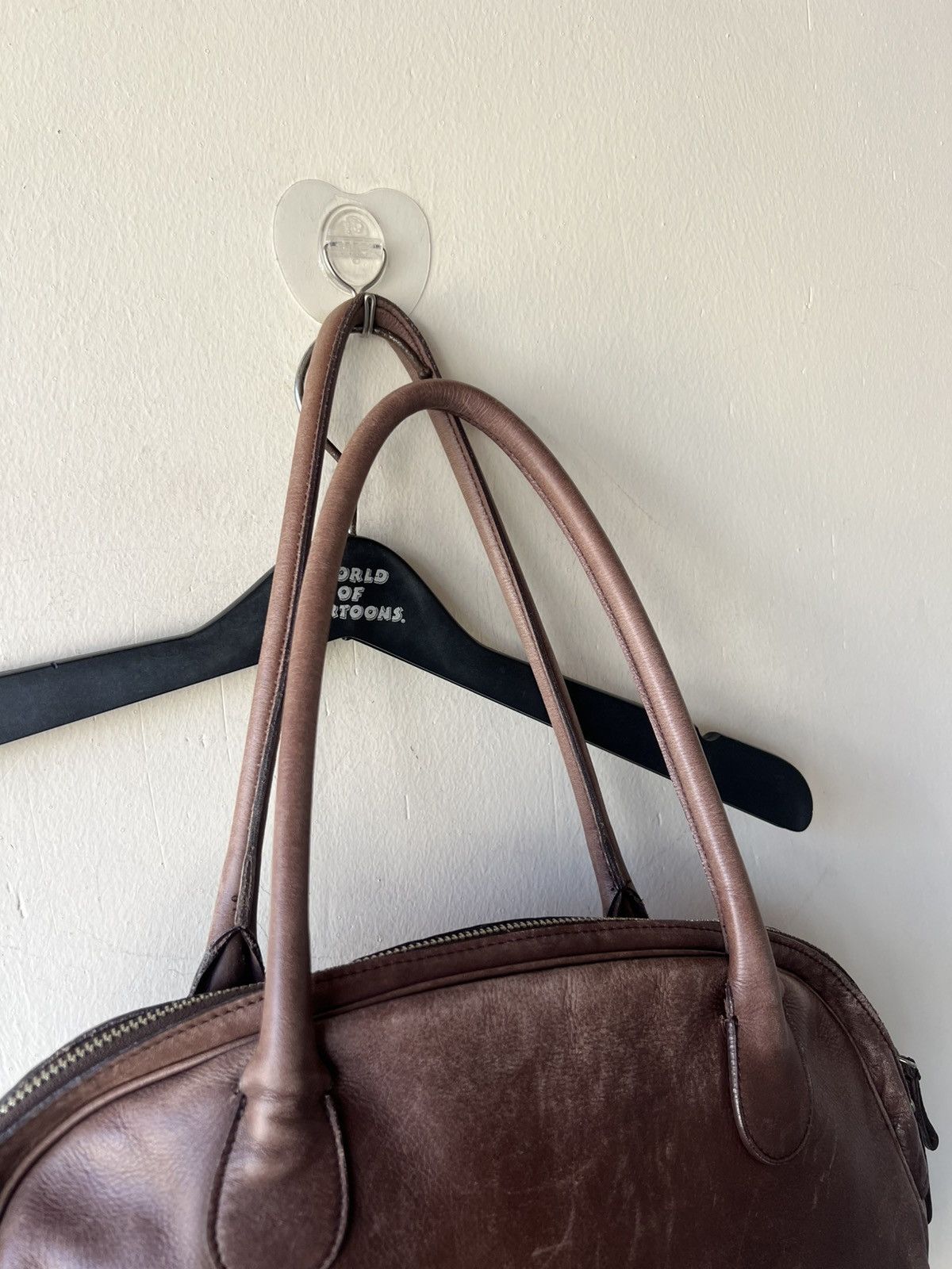 agnes b. Vintage Agnes B. Faded Patina Cow Leather Cargo Bag Size ONE SIZE - 25 Thumbnail