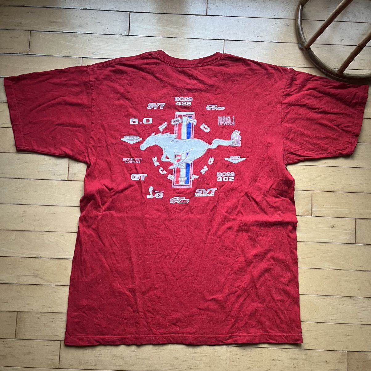 Other Vintage Red Ford Mustang tee Size US XL / EU 56 / 4 - 4 Thumbnail
