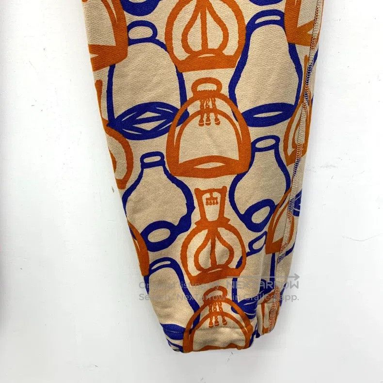 Hermes Hermes Color-block stirrup fantasy print cotton drawstring Size 42" / US 20 - 5 Thumbnail