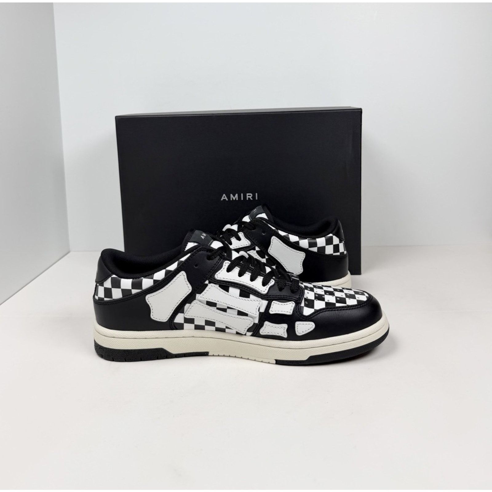 Amiri Size 41EU/8US - Amiri Skel Top Low Checkered NEW Size US 8 / EU 41 - 5 Thumbnail