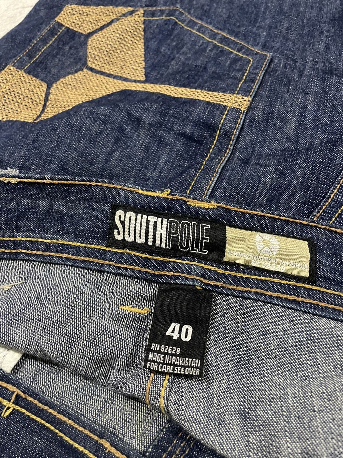 Fubu × JNCO × Southpole Y2K SouthPole Embroidery Pockets Super Baggy Jeans Denim Size US 40 / EU 56 - 10 Thumbnail