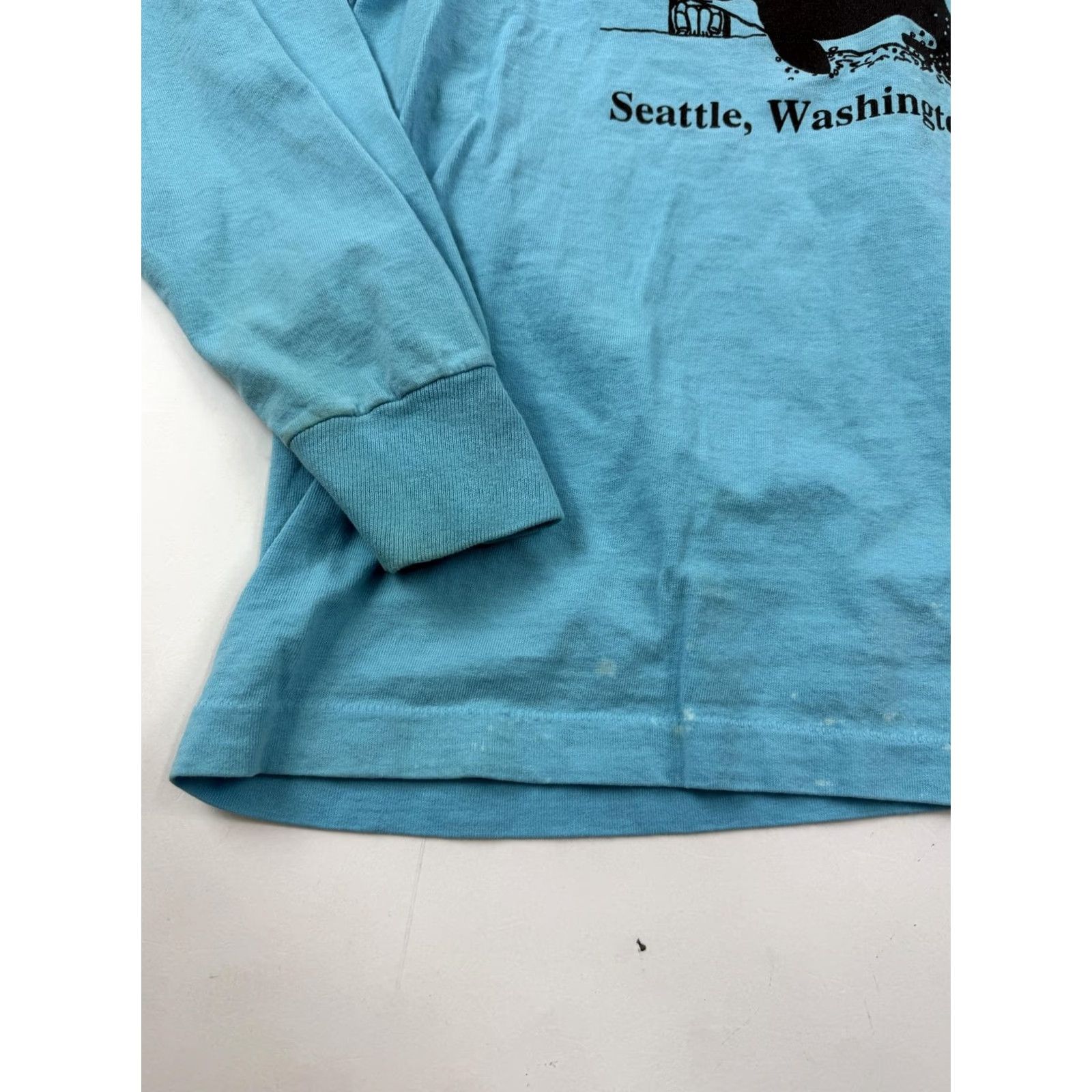 Fruit Of The Loom VINTAGE Fruit of the Loom Shirt Mens XL Blue SETAC 1991 Seattle Washington Orca Size US XL / EU 56 / 4 - 2 Thumbnail