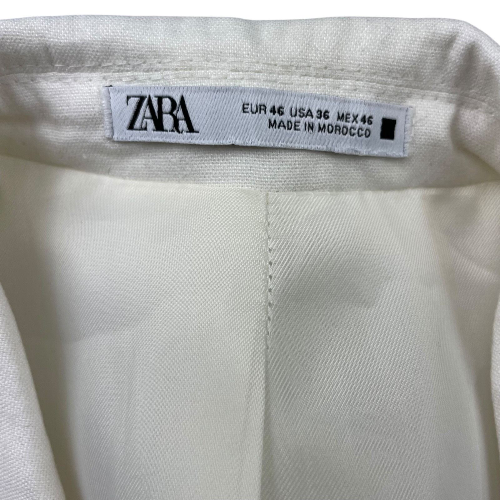 Zara Zara Men's Performance Slim Fit 1-Button Blazer White • 36R Size 36R - 5 Thumbnail