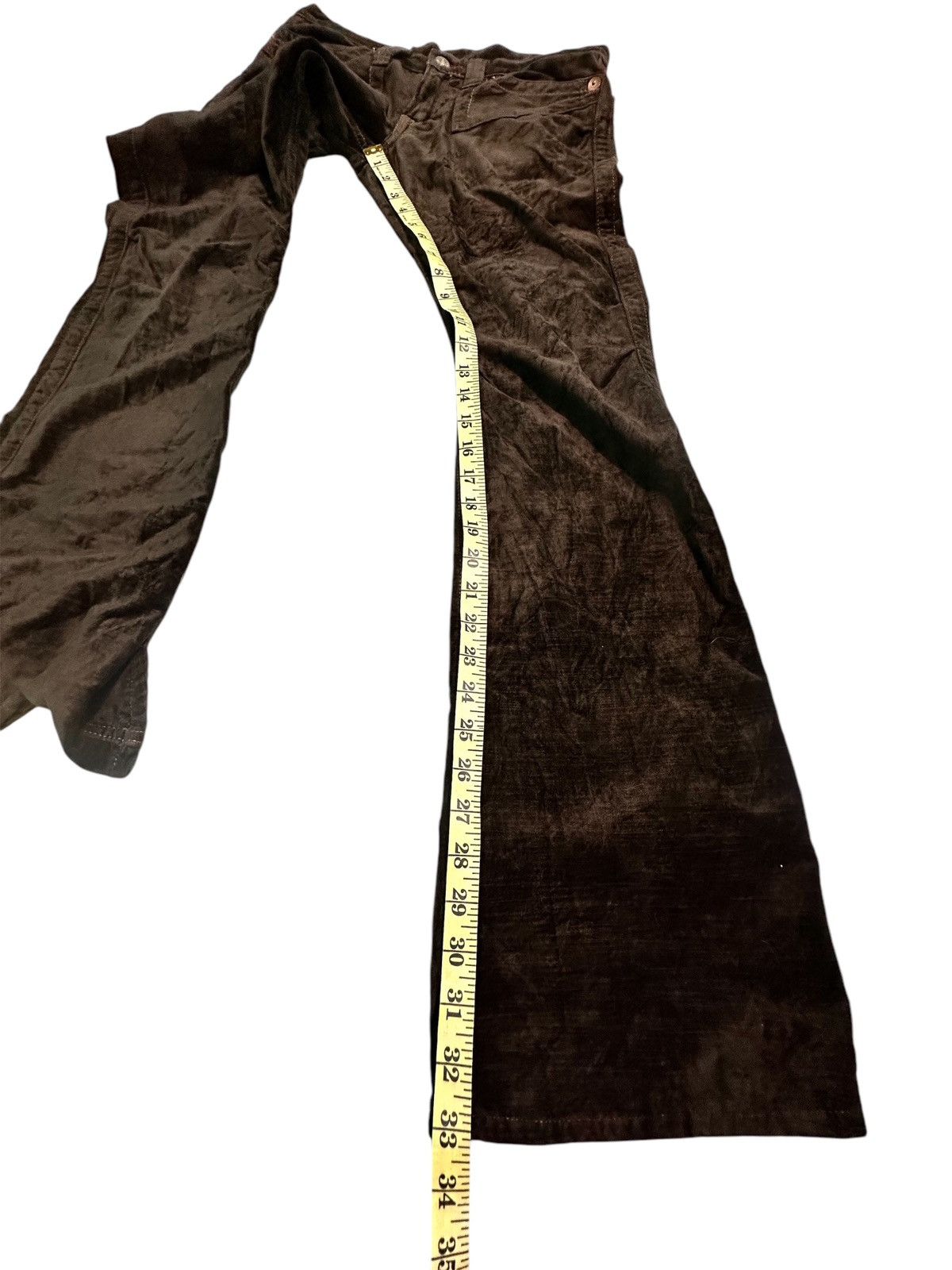 If Six Was Nine × Japanese Brand × Le Grande Bleu (L.G.B.) Vintage Blue Way Flare Pants Size 31" - 5 Thumbnail