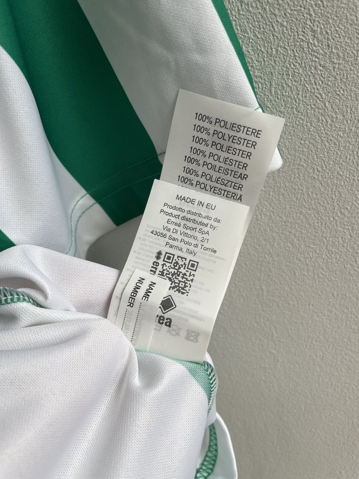 Errea Blyth Spartans AFC Callum #10 Football Soccer Jersey Shirt Size US M / EU 48-50 / 2 - 20 Thumbnail