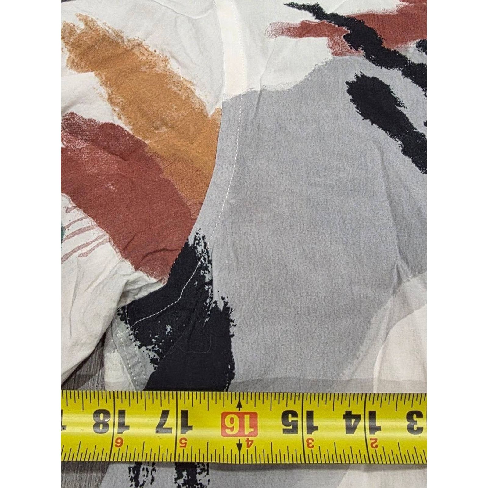 Zara Zara Men's Multicolor Art Y2K Abstract Shirt Medium A003330 Size US M / EU 48-50 / 2 - 4 Thumbnail