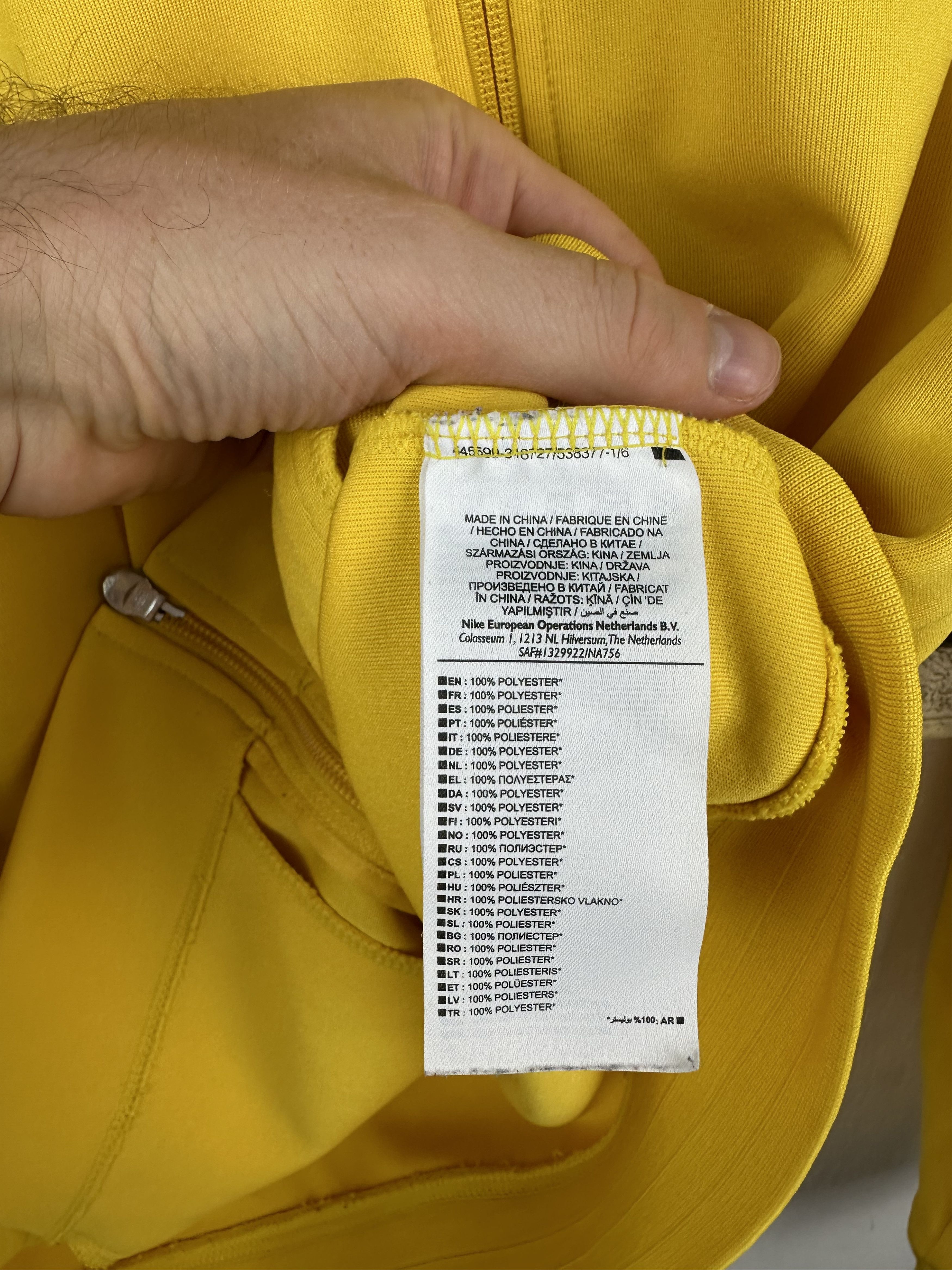 Nike Nike Brazil Football Jacket Track Top Soccer Rare Yellow Size US M / EU 48-50 / 2 - 10 Thumbnail