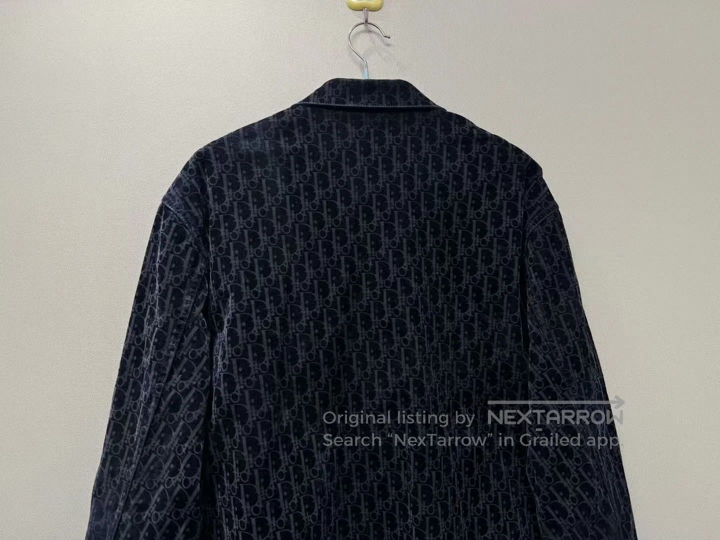 Dior DIOR Latest Black Suede Logo Denim Jacket. Size US L / EU 52-54 / 3 - 5 Thumbnail