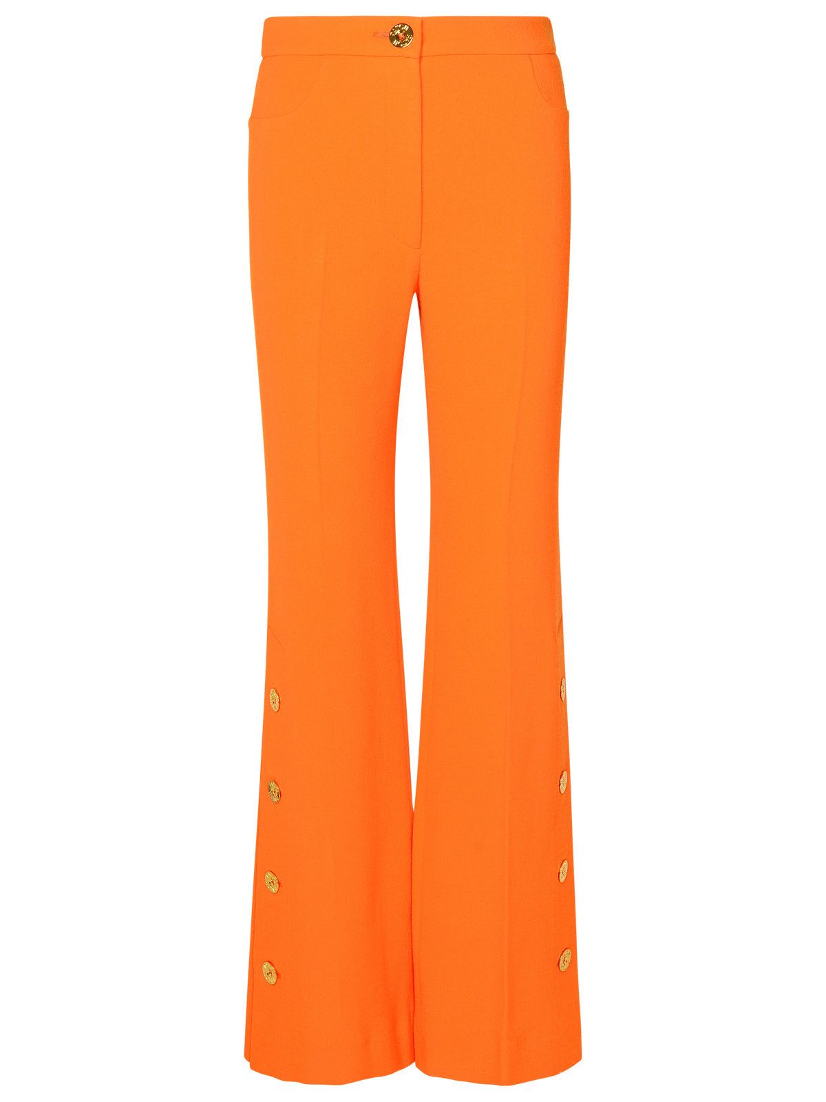 image of Patou Orange Virgin Wool Trousers, Women's (Size 28)