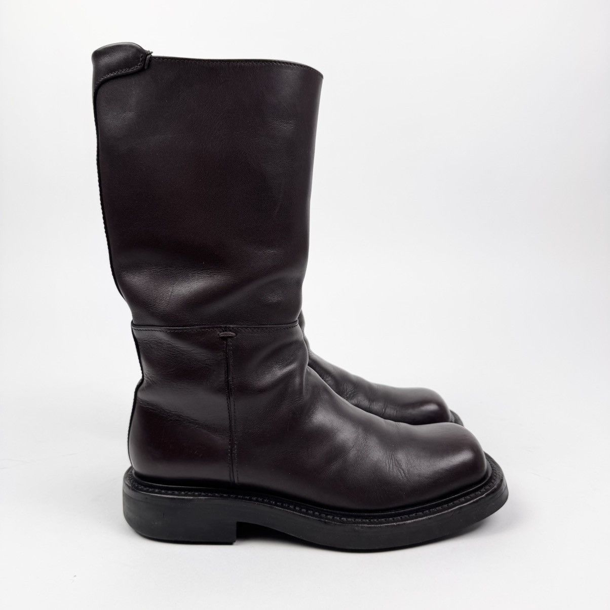 Prada Prada FW1999 Brown Leather Riding Boots Size US 11 / EU 44 - 3 Thumbnail