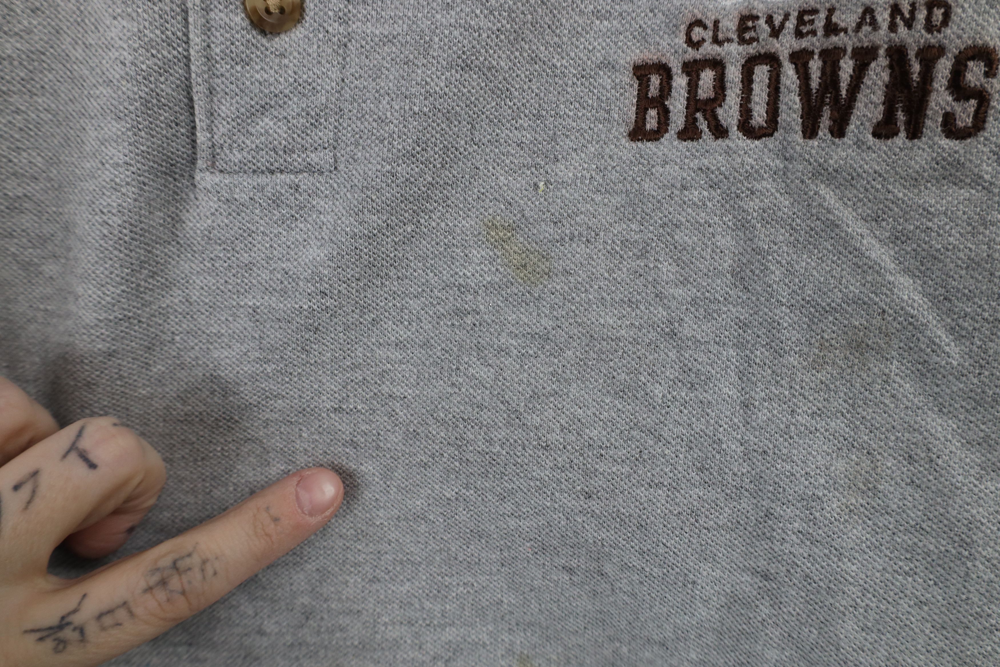 Vintage Vintage NFL Cleveland Browns Football Collared Polo Shirt Size US XL / EU 56 / 4 - 5 Thumbnail