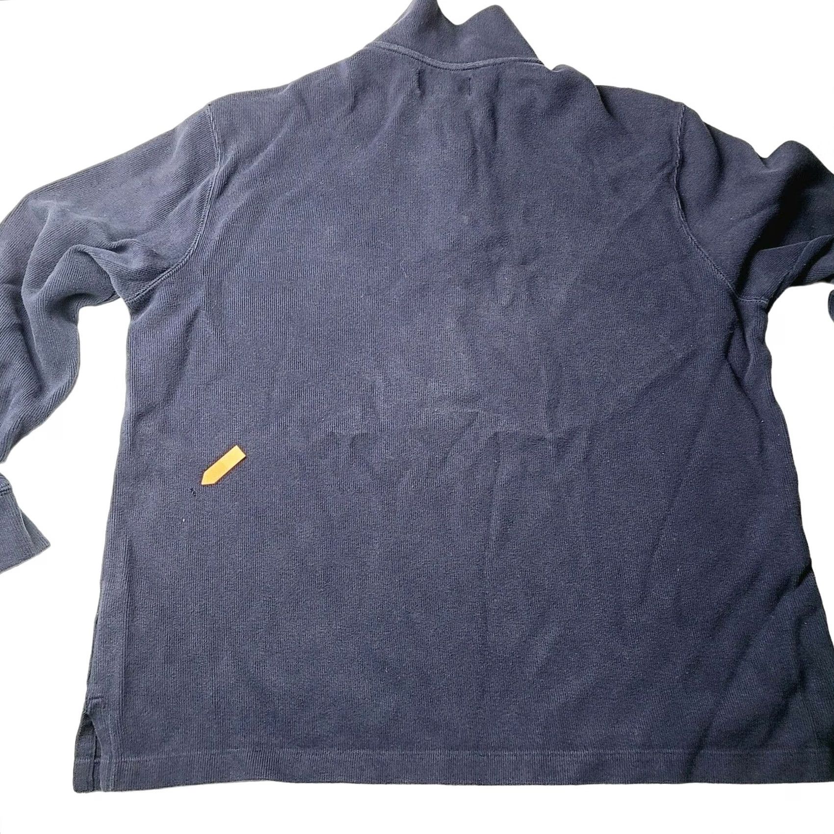 Polo Ralph Lauren Polo Ralph Lauren Sweater Mens Large Navy 1/4 Zip Pullover Dark Blue Knit Mock Neck Logo Pony Size US L / EU 52-54 / 3 - 7 Thumbnail