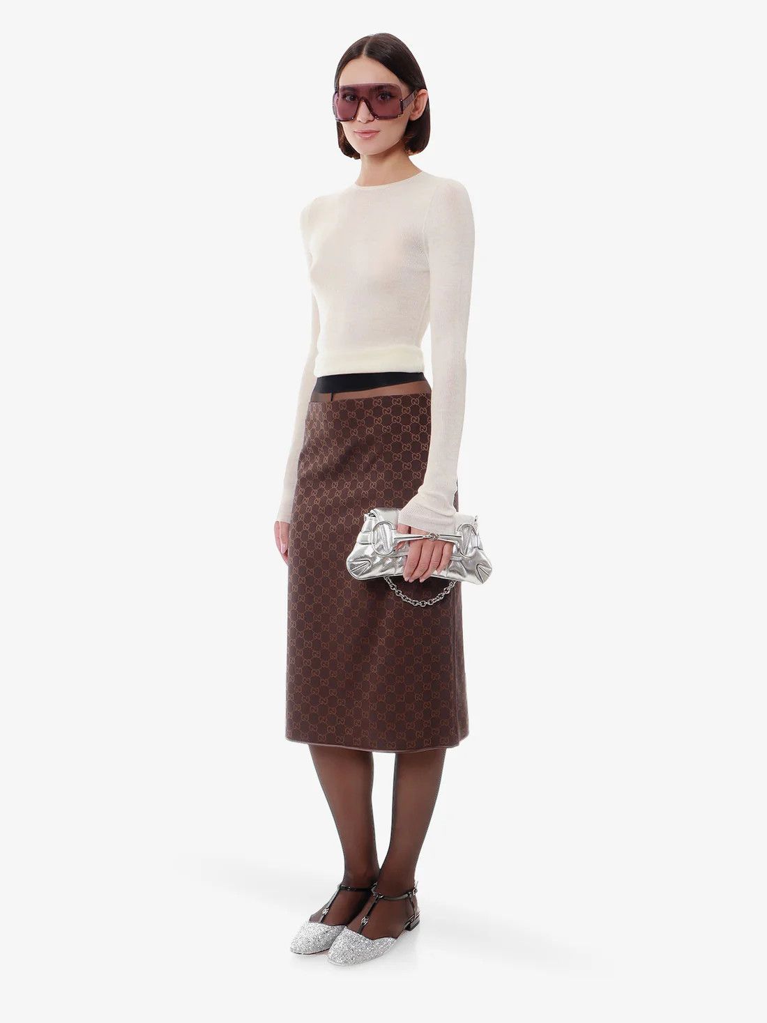 Gucci o1y0925 Wool Sweater in Ivory Size L / US 10 / IT 46 - 5 Thumbnail