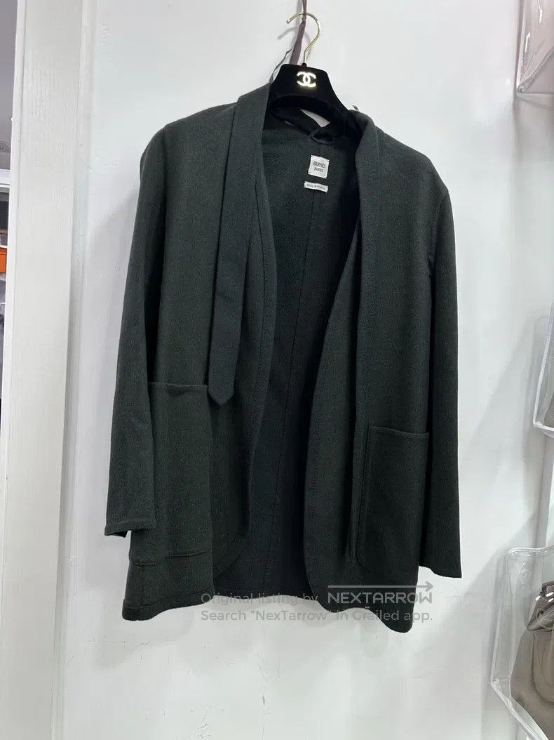 Hermes Hermes Cashmere and Wool Blended Jacket, Simple Style Size XXS / US 00 / IT 34 - 1 Thumbnail