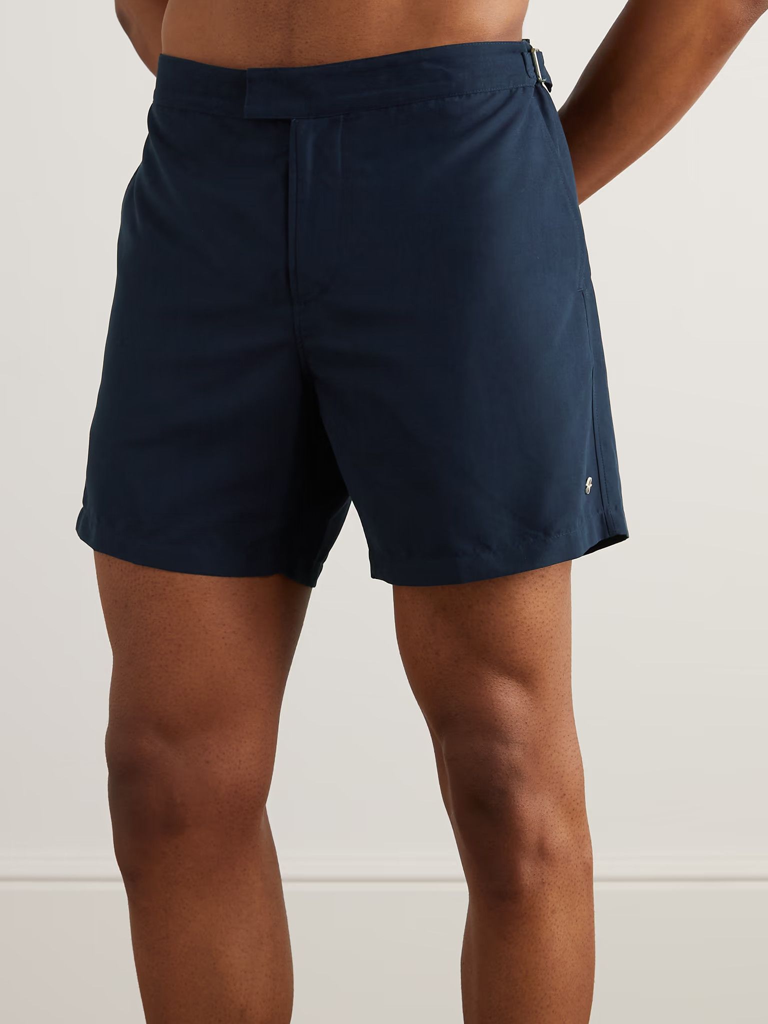 Loro Piana o1srvl11e1024 Schooner Straight Swim Shorts in Navy Blue Size US 36 / EU 52 - 2 Thumbnail