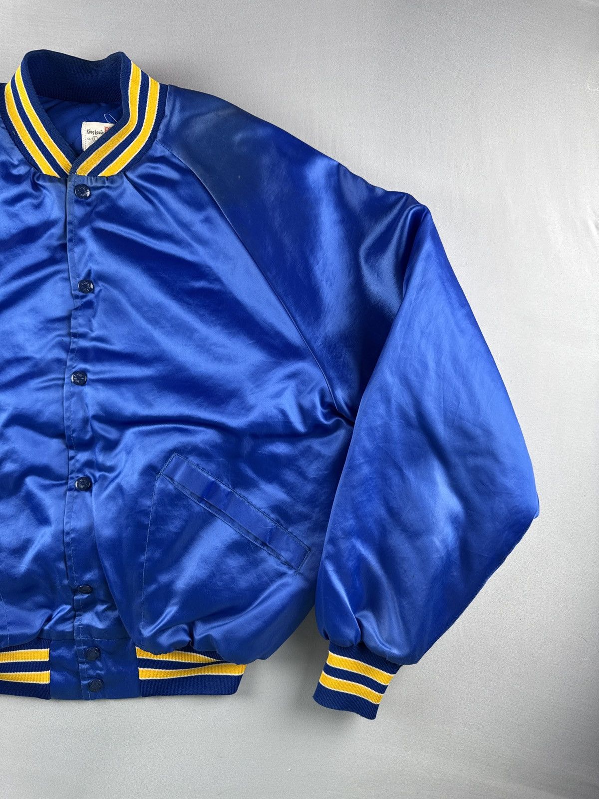Vintage Vintage 80s King Louie Union Satin Jacket Eagle Flag USA L Size US L / EU 52-54 / 3 - 4 Thumbnail