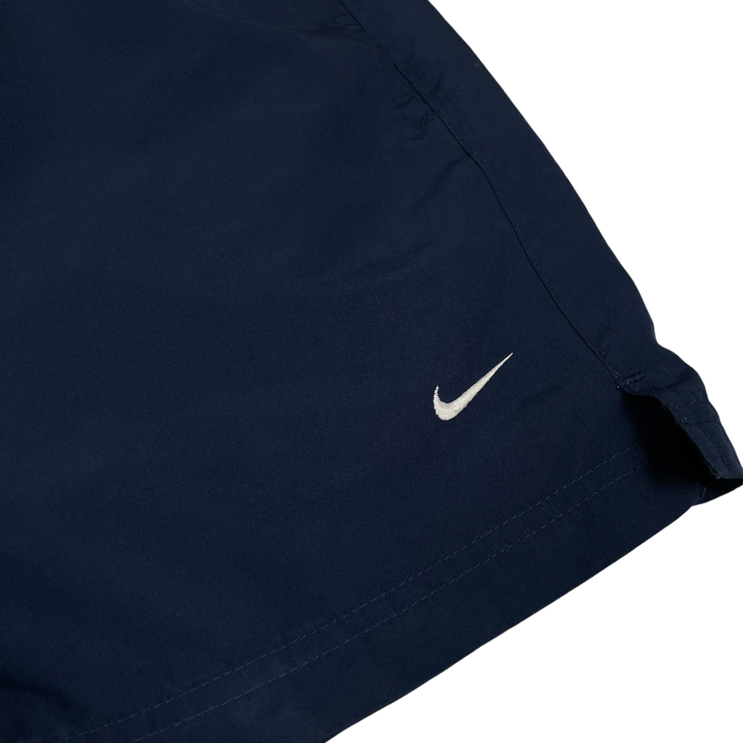 Nike × Vintage Nike Men's Navy Hight Rise Drawstring Sports Short Medium Size US 30 / EU 46 - 2 Thumbnail