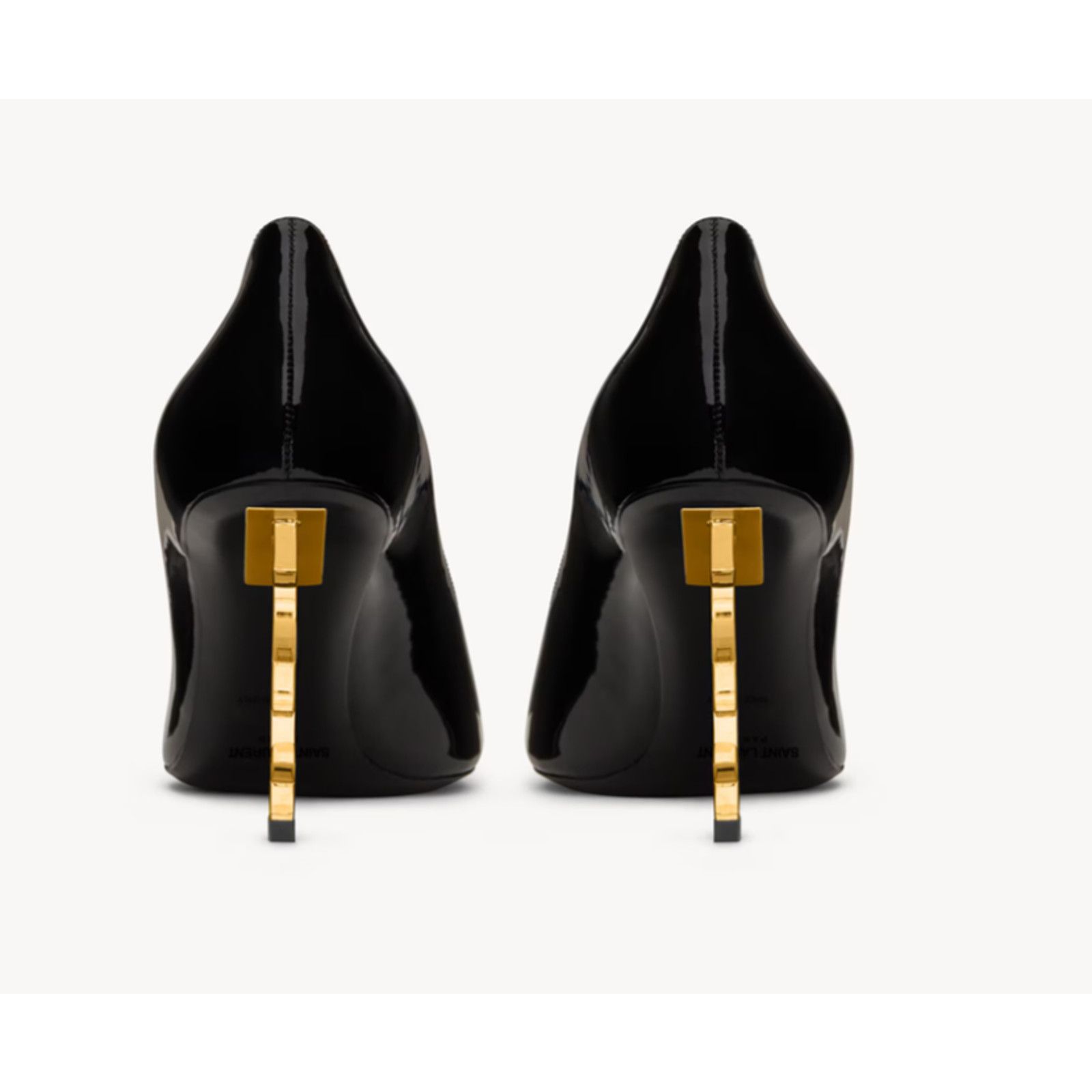 Yves Saint Laurent Saint Laurent Opyum 85 Black Patent Leather Gold YSL 36 Size US 6 / IT 36 - 19 Thumbnail