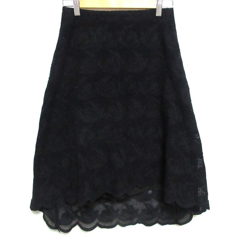 Other Drawer D SP CO EMBRO BACK ZIPSK Embroidery Mesh Skirt Others Skirts DUTY FREE for USA