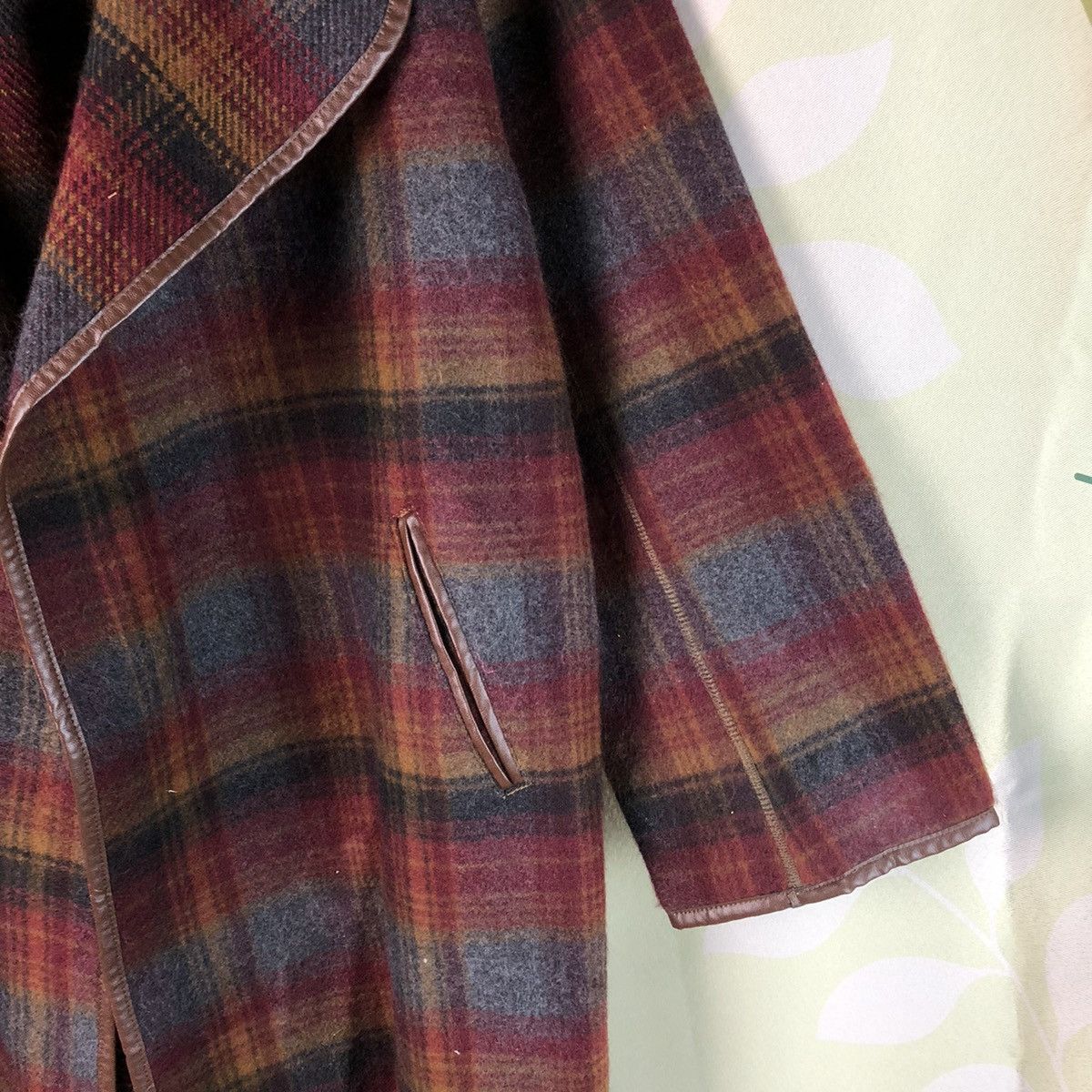 Japanese Brand A New Class Casual Maroon Checkred Blazer #7450 Size XL / US 12-14 / IT 48-50 - 7 Thumbnail