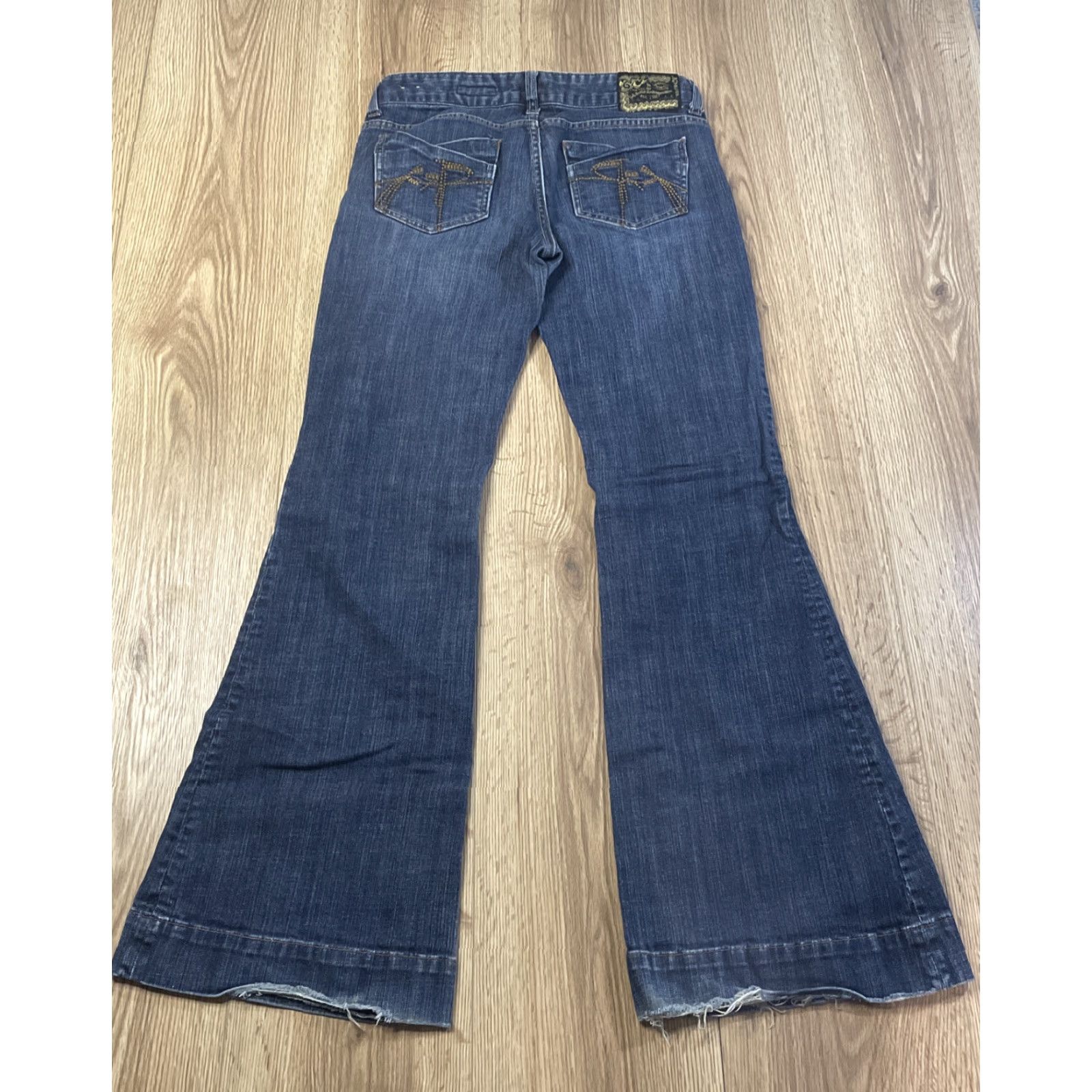 Vintage Chip & Pepper Jeans Ocean Beach Ultra Flare size 7 Juniors Women Flare Jeans Beach Size 28" / US 6 / IT 42 - 3 Thumbnail