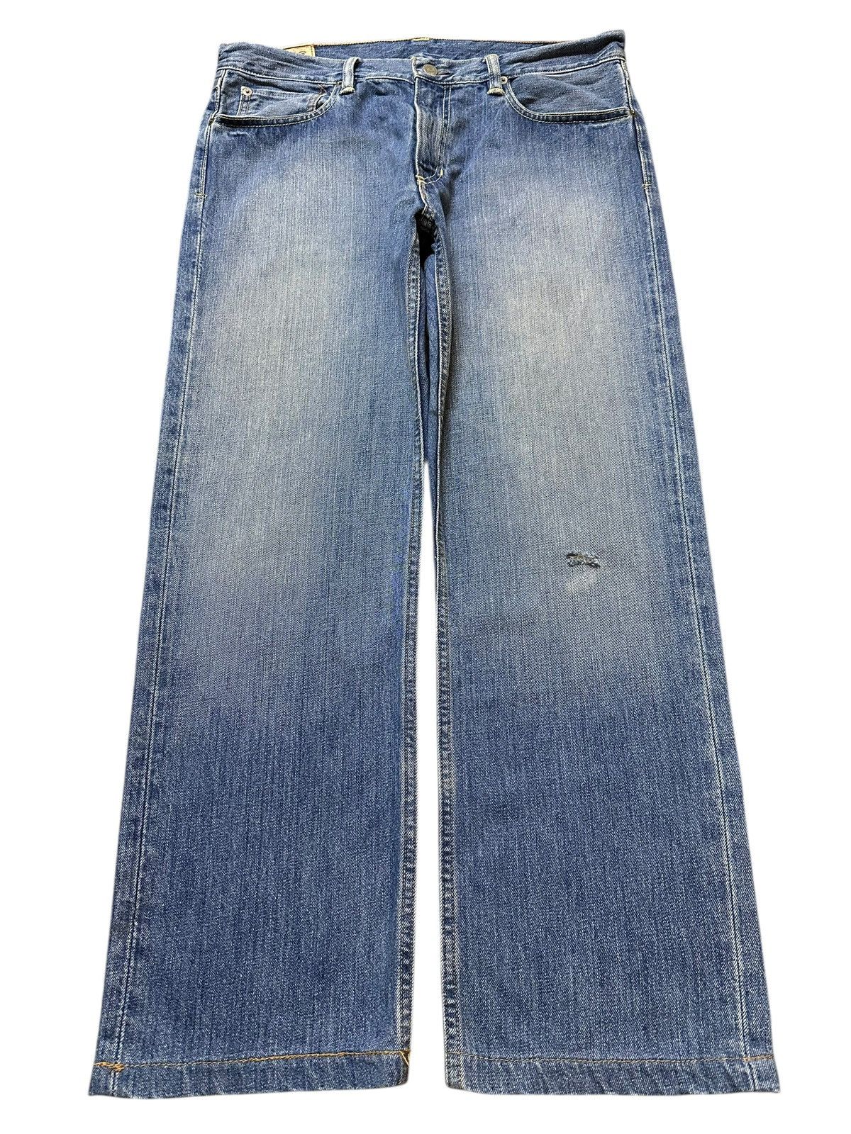 Polo Ralph Lauren Vintage Polo Ralph Lauren Blue Faded Wash Style Baggy Jeans Size US 34 / EU 50 - 1 Thumbnail