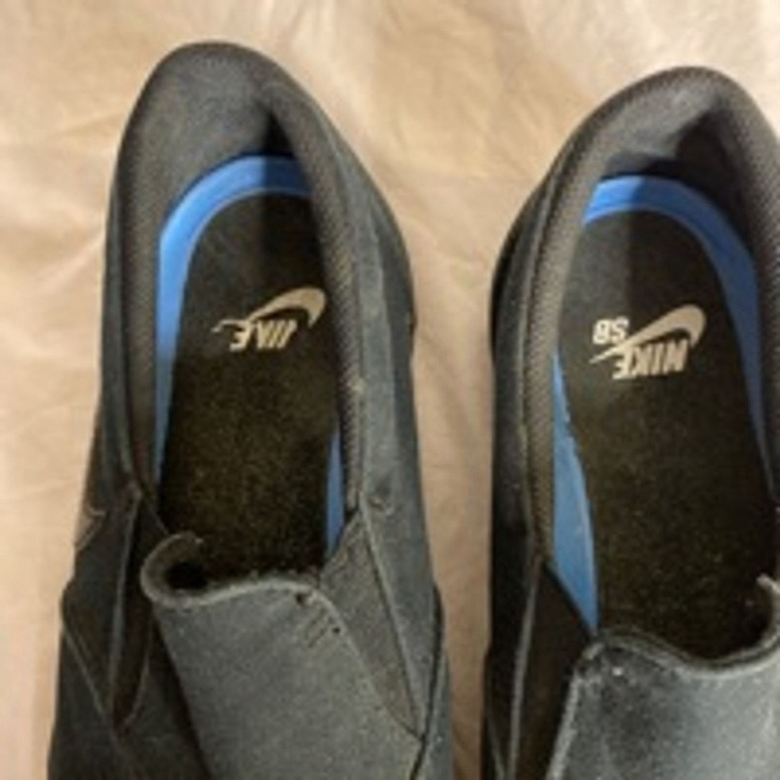 Nike Nike SB Chron Solarsoft Slip-On Black Suede Skate Shoes 8 Size US 8 / EU 41 - 6 Thumbnail