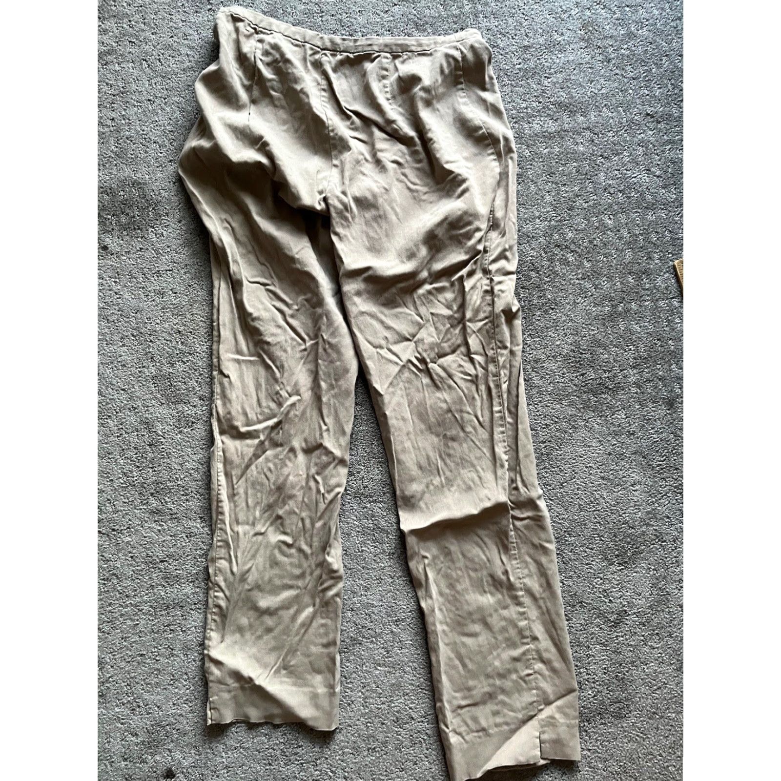 Express Express Pants stretch Beige 7/8 Womens Dress Pants Casual Workwear Size 28" / US 6 / IT 42 - 3 Thumbnail