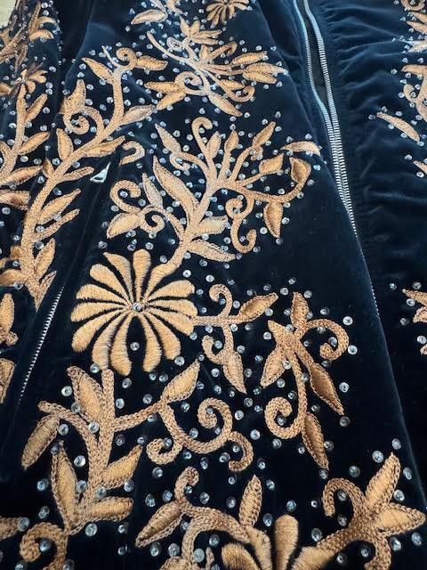 Dries Van Noten Dries Van Noten FW18 Blue Sequin Embroidered Bomber Jacker Size US M / EU 48-50 / 2 - 10 Thumbnail