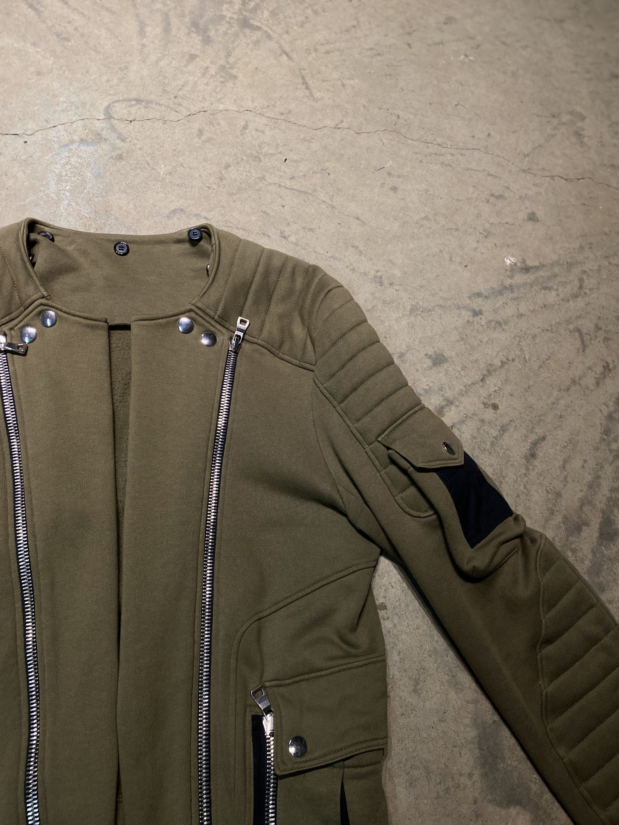 Balmain Balmain Multi-Pocket Suede Moto Jacket by Decarnin Size US L / EU 52-54 / 3 - 14 Thumbnail
