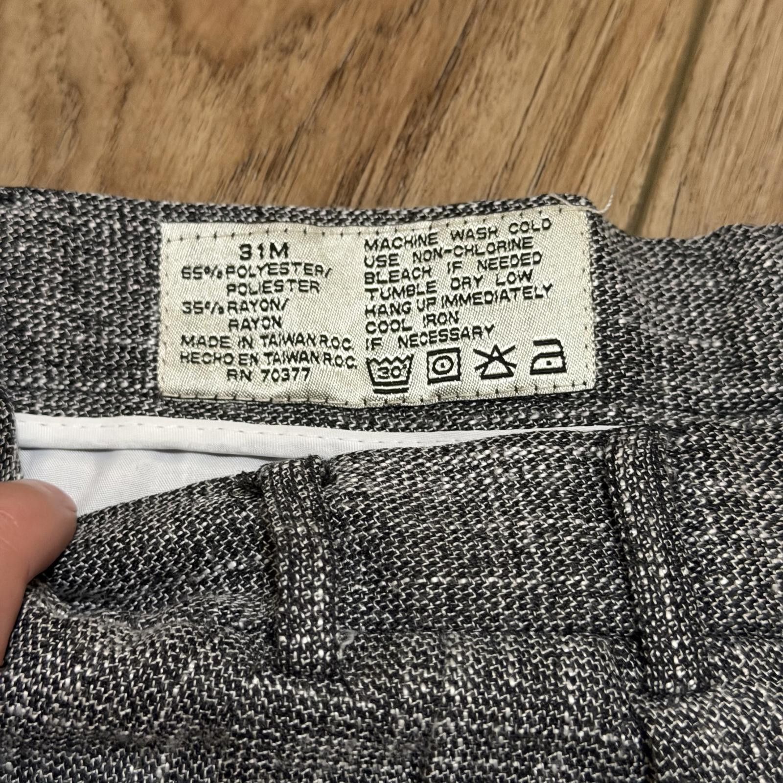 Other Vintage 80s Grey Textured Trousers Distressed Size 31 Size US 31 - 5 Thumbnail