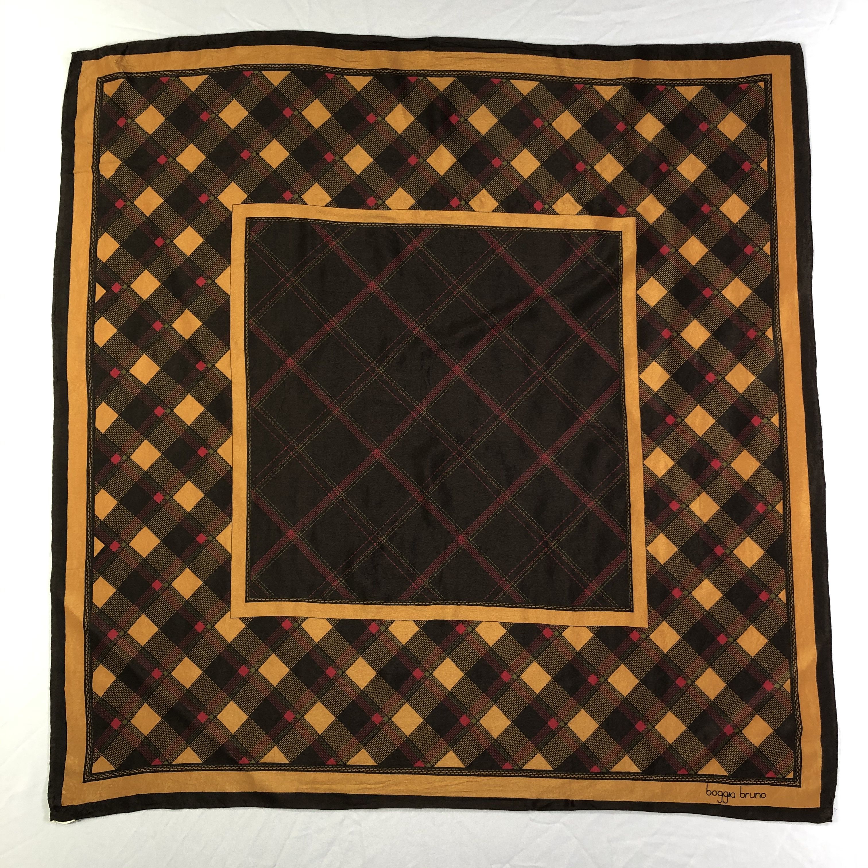 Vintage Vintage Boggia Bruno Silk Scarf Size ONE SIZE - 2 Thumbnail