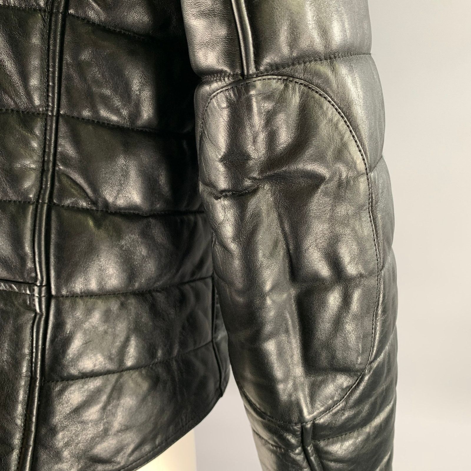 Alexander Wang ALEXANDER WANG Black Leather Quilted Moto Racer Jacket Size M / US 6-8 / IT 42-44 - 5 Thumbnail
