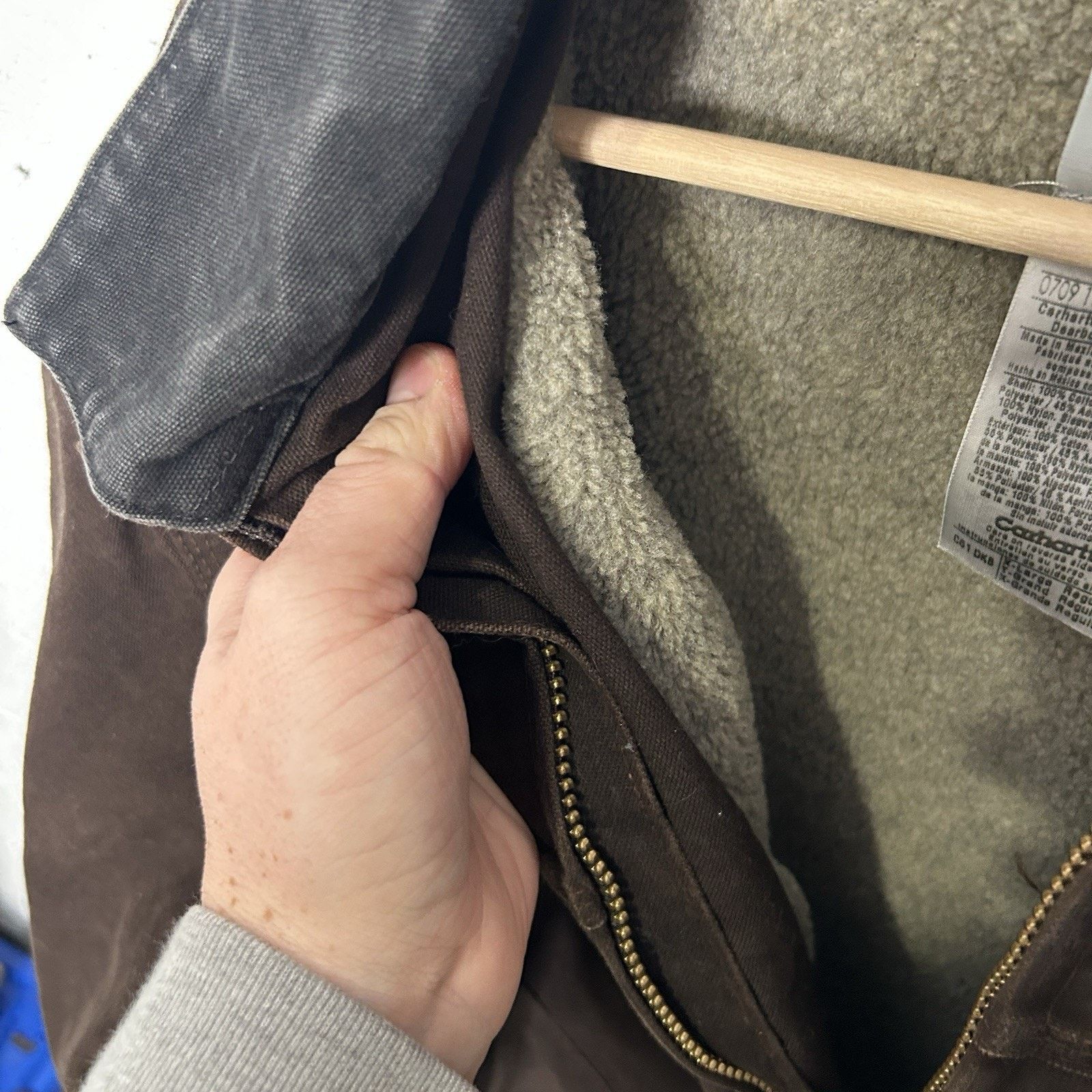 Carhartt Vintage Carhartt Sherpa-Lined Ridge Jacket “Dark Brown” C61 Size US XL / EU 56 / 4 - 12 Thumbnail