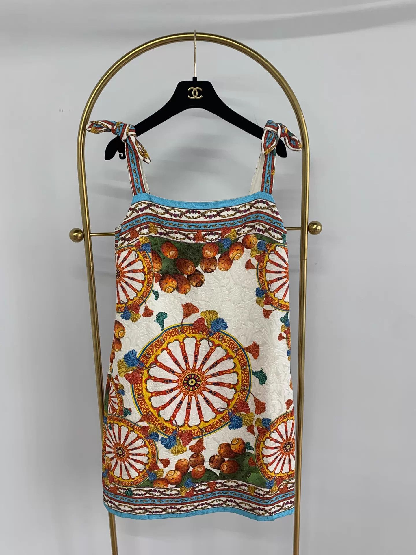 Dolce & Gabbana Dolce&Gabbana Printed Strappy Dress 42 New women's Size M / US 6-8 / IT 42-44 - 1 Thumbnail