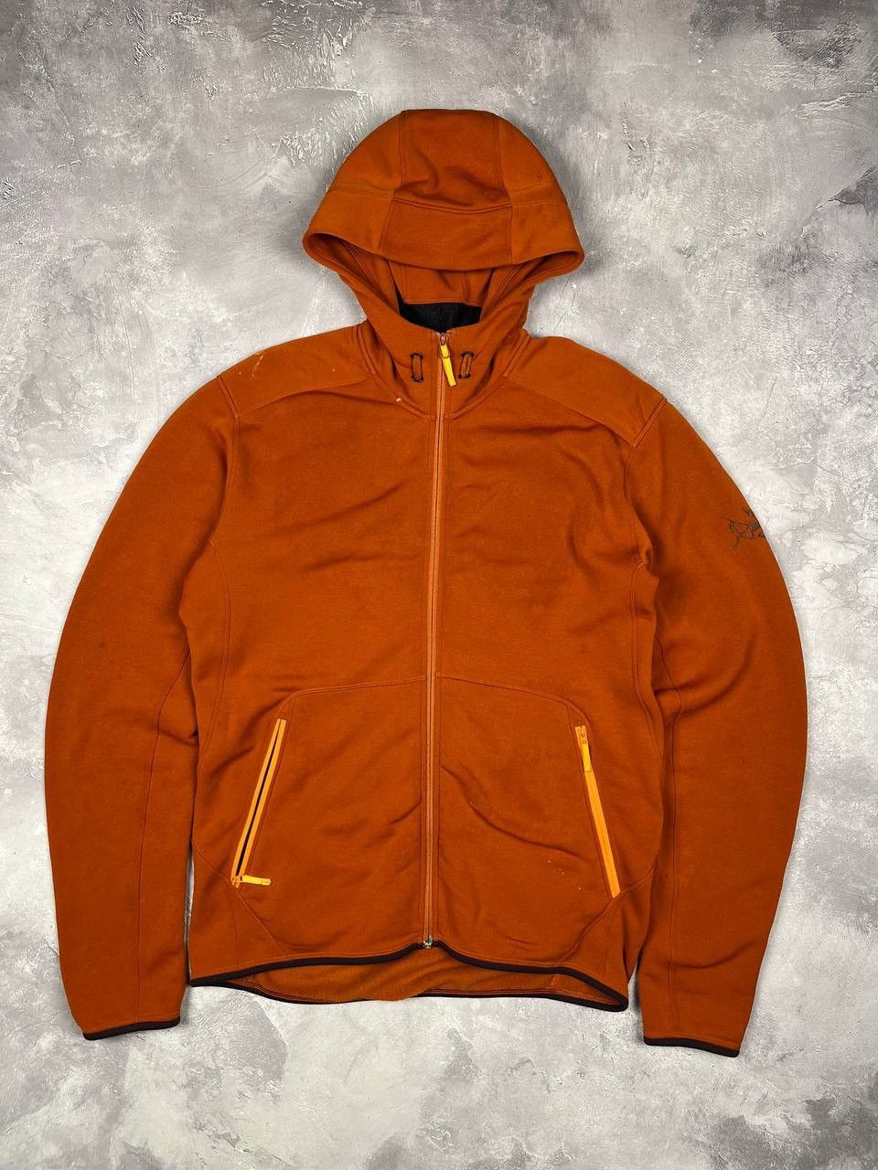Arc'teryx Arc'teryx Men's Orange Full Zip Hooded Fleece Hoodie Size L Size US L / EU 52-54 / 3 - 1 Thumbnail