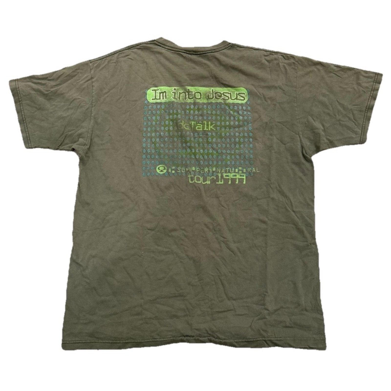 Anvil Vintage 90s Hey You DcTalk 1999 Jesus Christ Tee Shirt Stain Size US XL / EU 56 / 4 - 4 Thumbnail