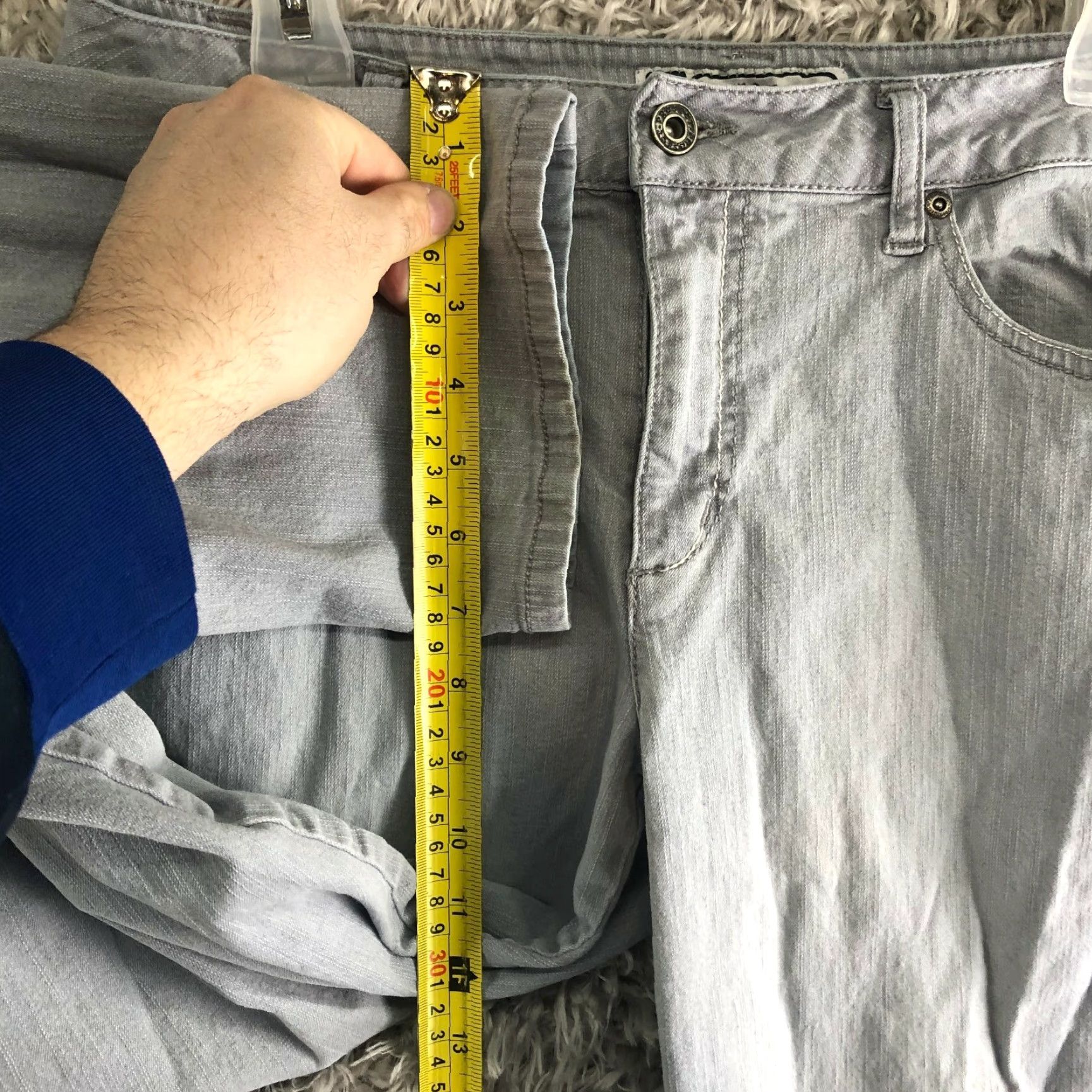 Carbon Project by Carbon Denim Womens Size 12 Mid Rise Skinny Gray Jeans Size 34" / US 12 / IT 48 - 4 Thumbnail