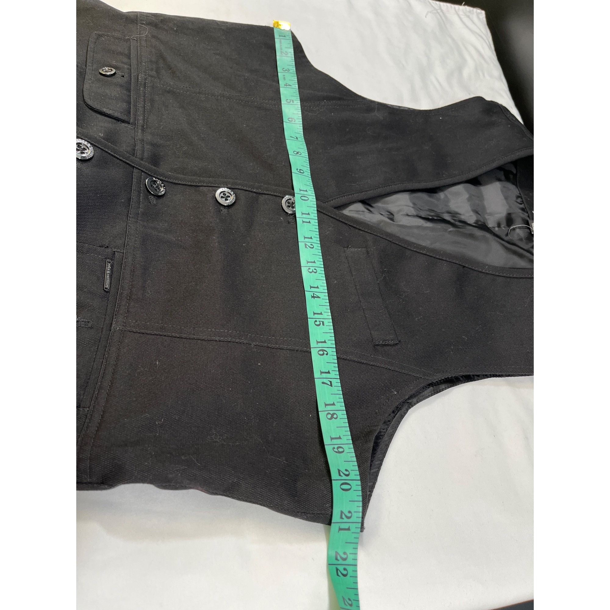 Rock & Republic Rock & Republic Men's Black Waist Coat/Vest Size L SKU 5709 Size US L / EU 52-54 / 3 - 5 Thumbnail