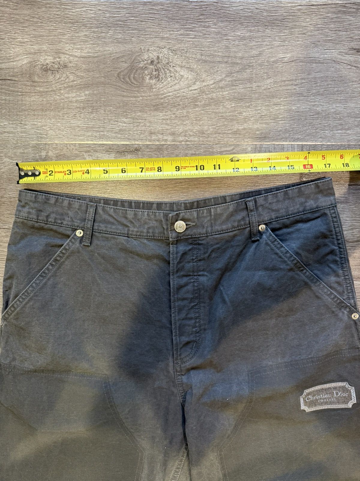 Dior Dior Black Grey Couture Carpenter Pants Size US 33 - 5 Thumbnail