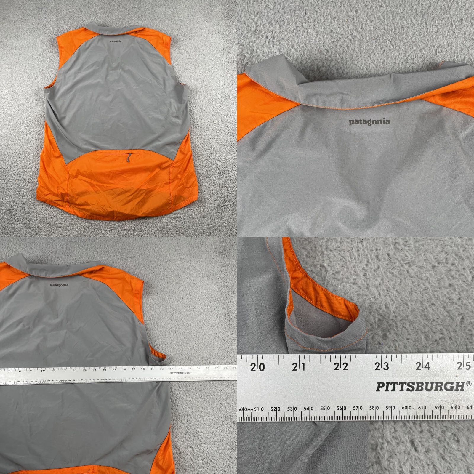 Patagonia Patagonia Windbreaker XL Hazard Orange Reflective Logo Jacket Men Size US XL / EU 56 / 4 - 8 Thumbnail