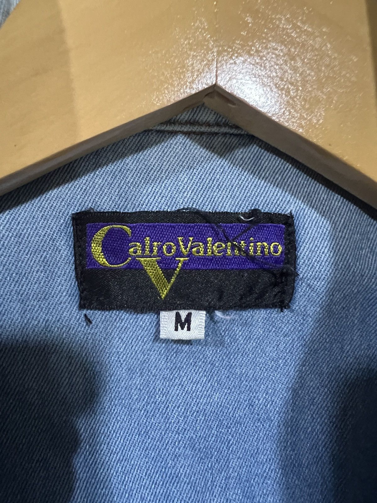 Other 🔥Vintage Distressed Calro Valentino Status Denim Jacket Size US M / EU 48-50 / 2 - 15 Thumbnail