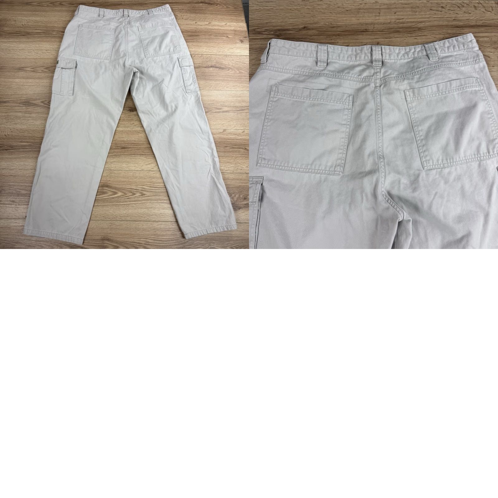 Wrangler Wrangler Cargo Pants Mens Beige Khaki Straight Leg Workwear 40x30 (No Tag) Size US 40 / EU 56 - 8 Thumbnail