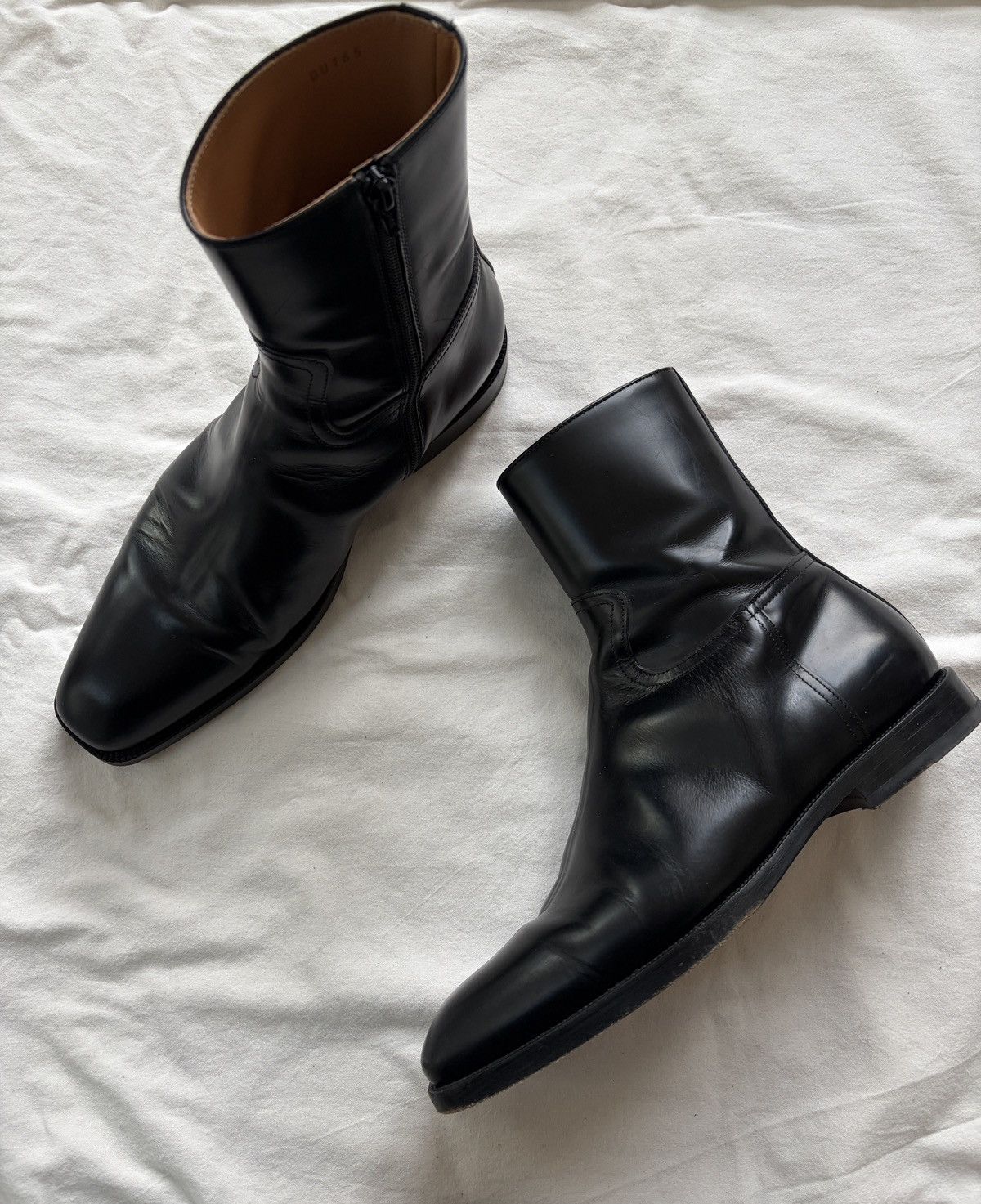 Dries Van Noten Dries Van Noten Black Leather Boots Size US 8 / EU 41 - 8 Thumbnail