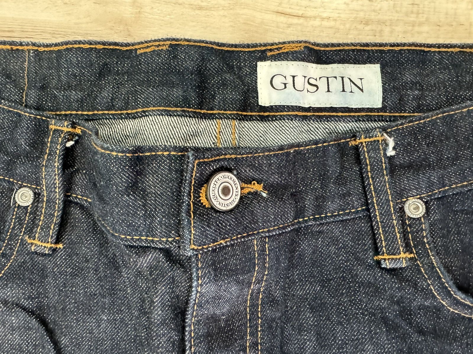 Gustin Men's GUSTIN Selvedge jeans 40 X 34 California Straight Raw Size US 40 / EU 56 - 3 Thumbnail