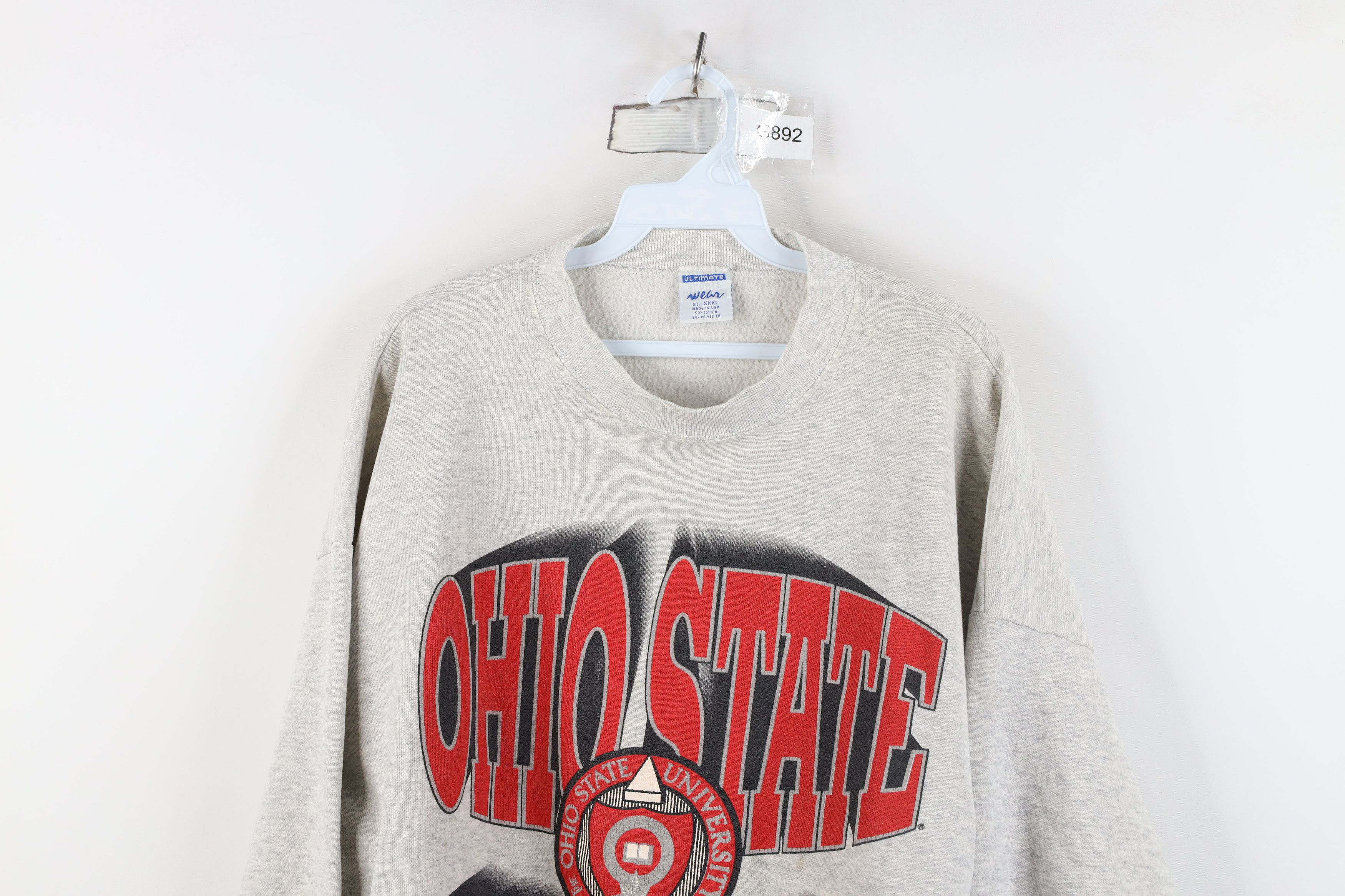 Vintage Vintage 90s Spell Out Ohio State University Sweatshirt USA Size US XXL / EU 58 / 5 - 2 Thumbnail