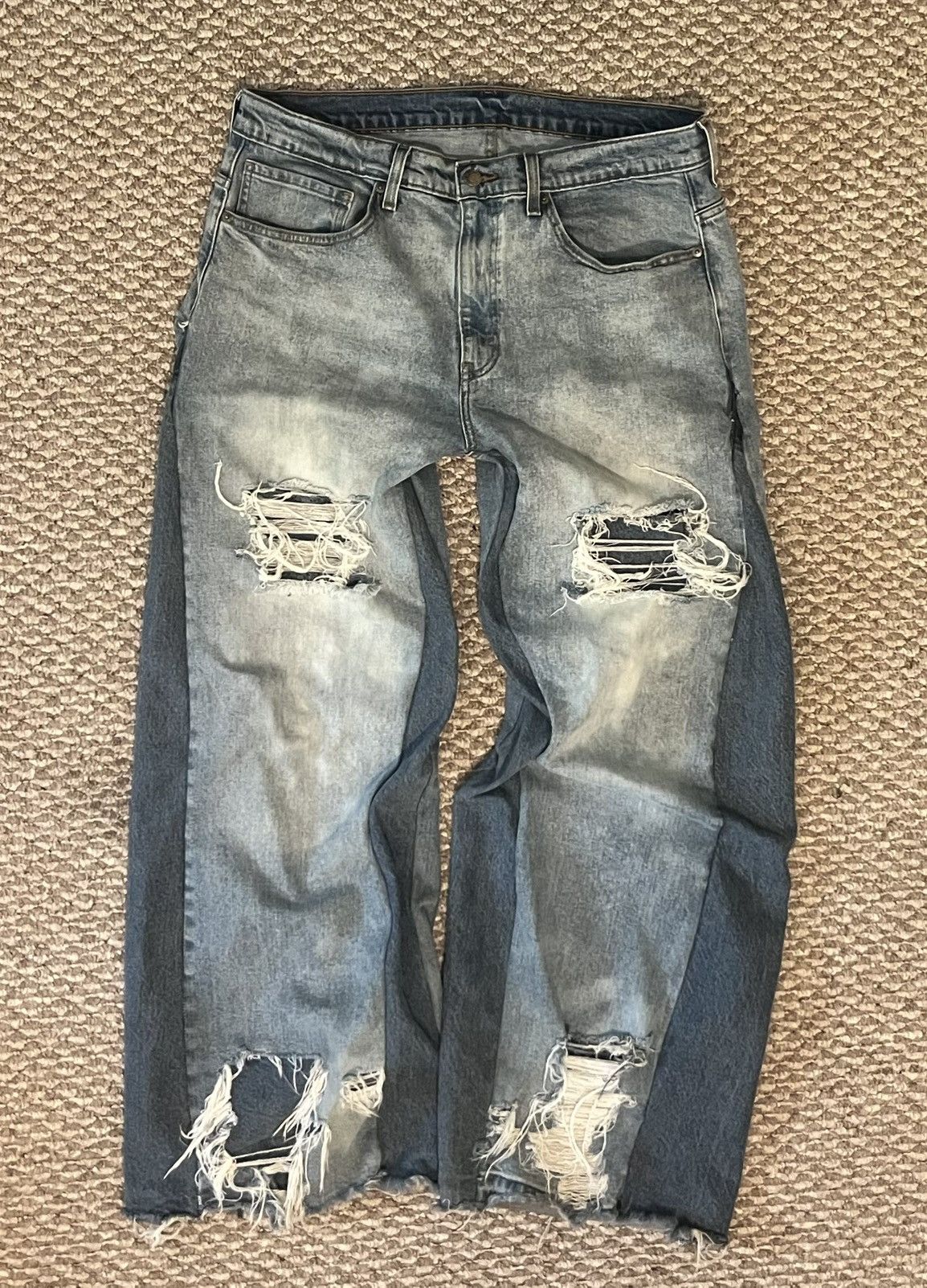 Other MOLOCHKOVSKYI Baggy Destroyed Jeans Size US 36 / EU 52 - 1 Thumbnail